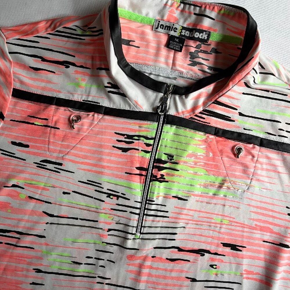 Jamie sadock Woman’s XXL Golf Shirt Multicolor 80’s